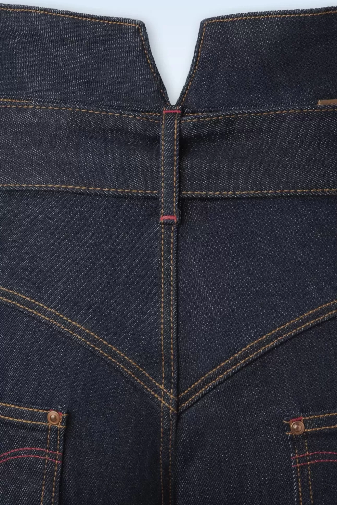 Broeken | Rock-a-Booty Babe Skinny Jeans Met Hoge Taille In Donkerblauw