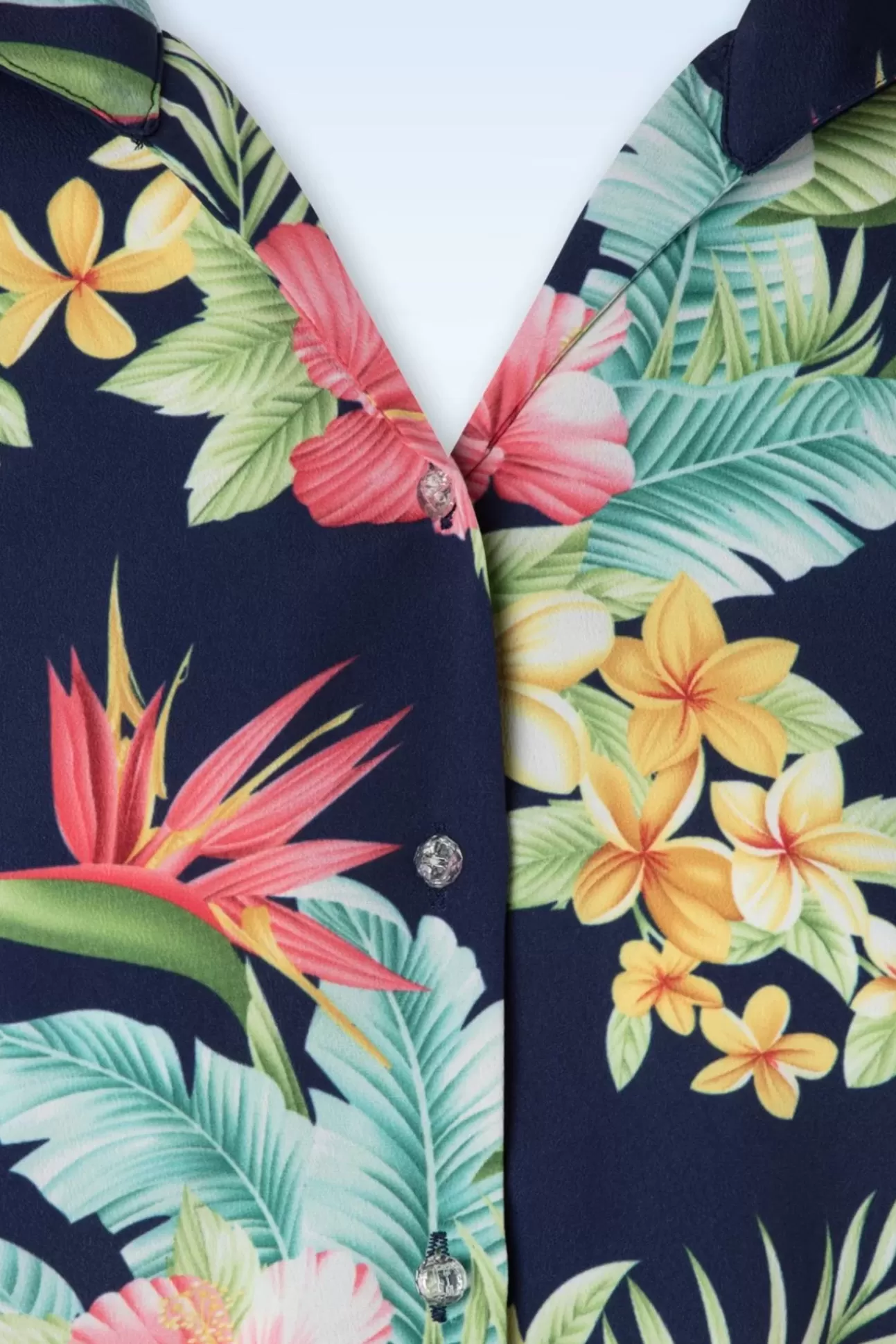 Blouses | Rock N Romance Maria Tuck In Or Tie Up Blouse In Honolulu Marineblauw