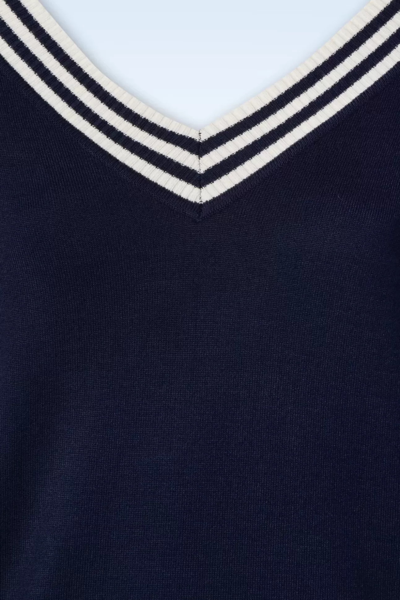Truitjes | Vixen Sally Top Met Korte Mouwen En Gestreepte Halslijn In Marineblauw