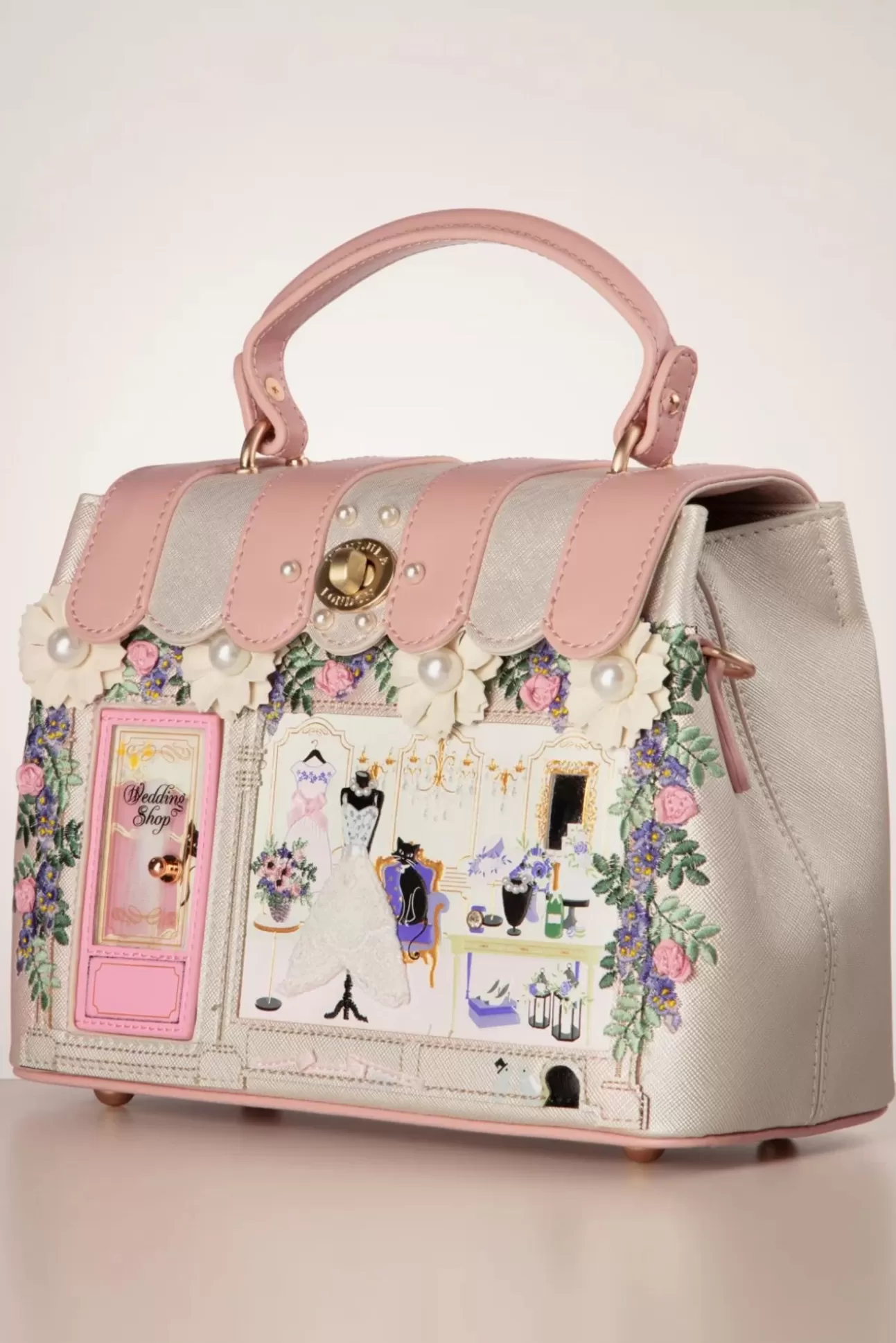 Tassen | Vendula The Wedding Shop Mini Grace Handtas In Champagne