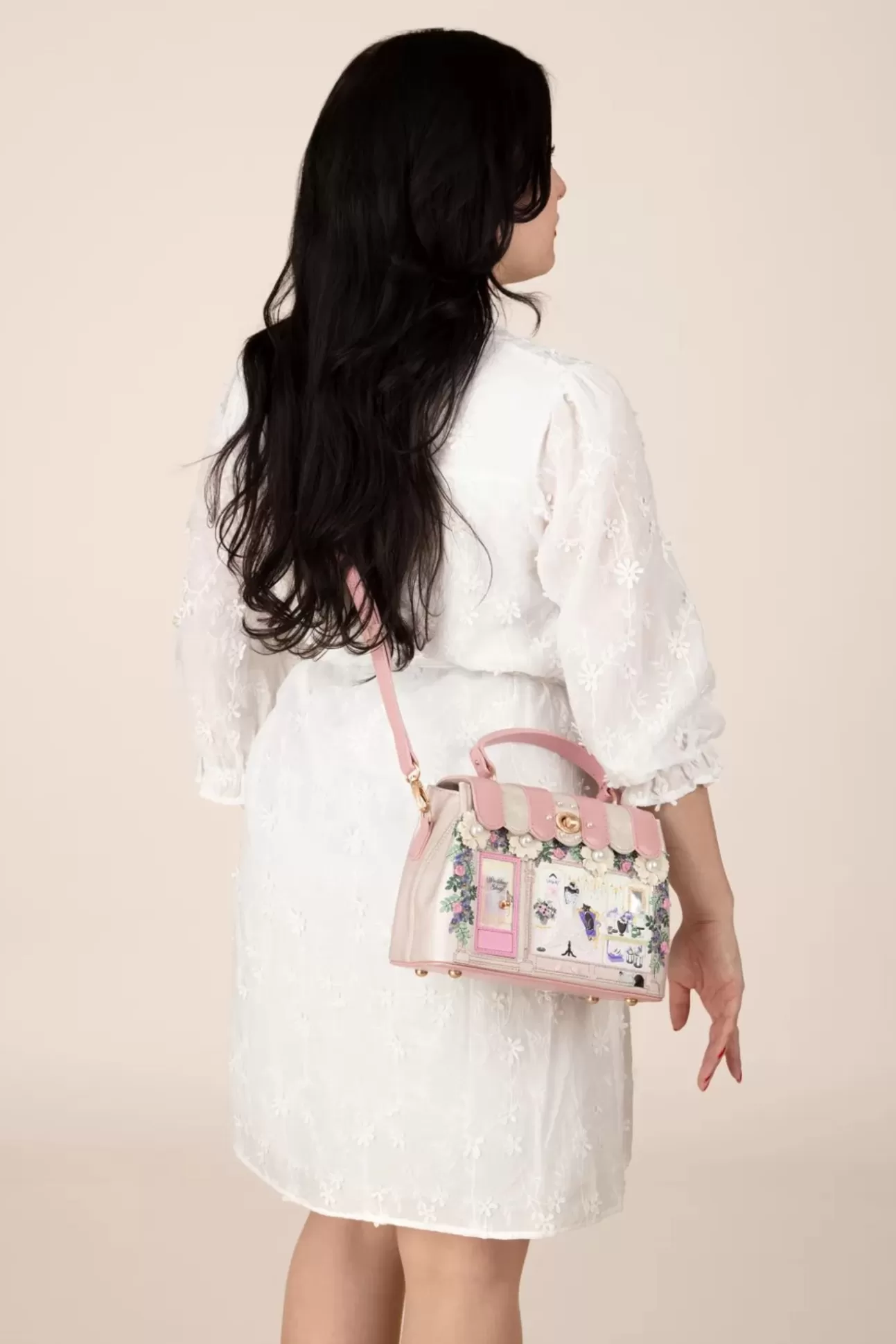 Tassen | Vendula The Wedding Shop Mini Grace Handtas In Champagne
