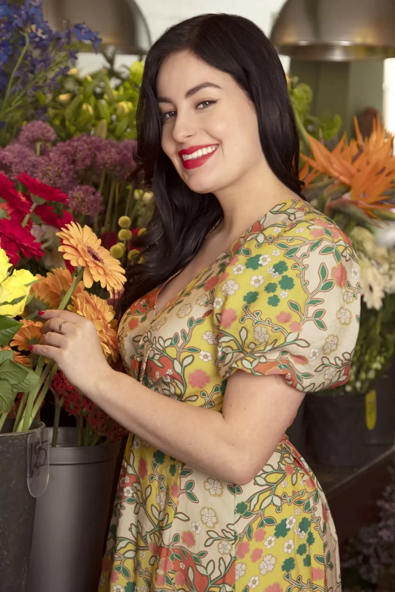 Plus Size Jurken | Topvintage Boutique Collection Topvintage Exclusive ~ Phoebe Maxi Jurk In Multi