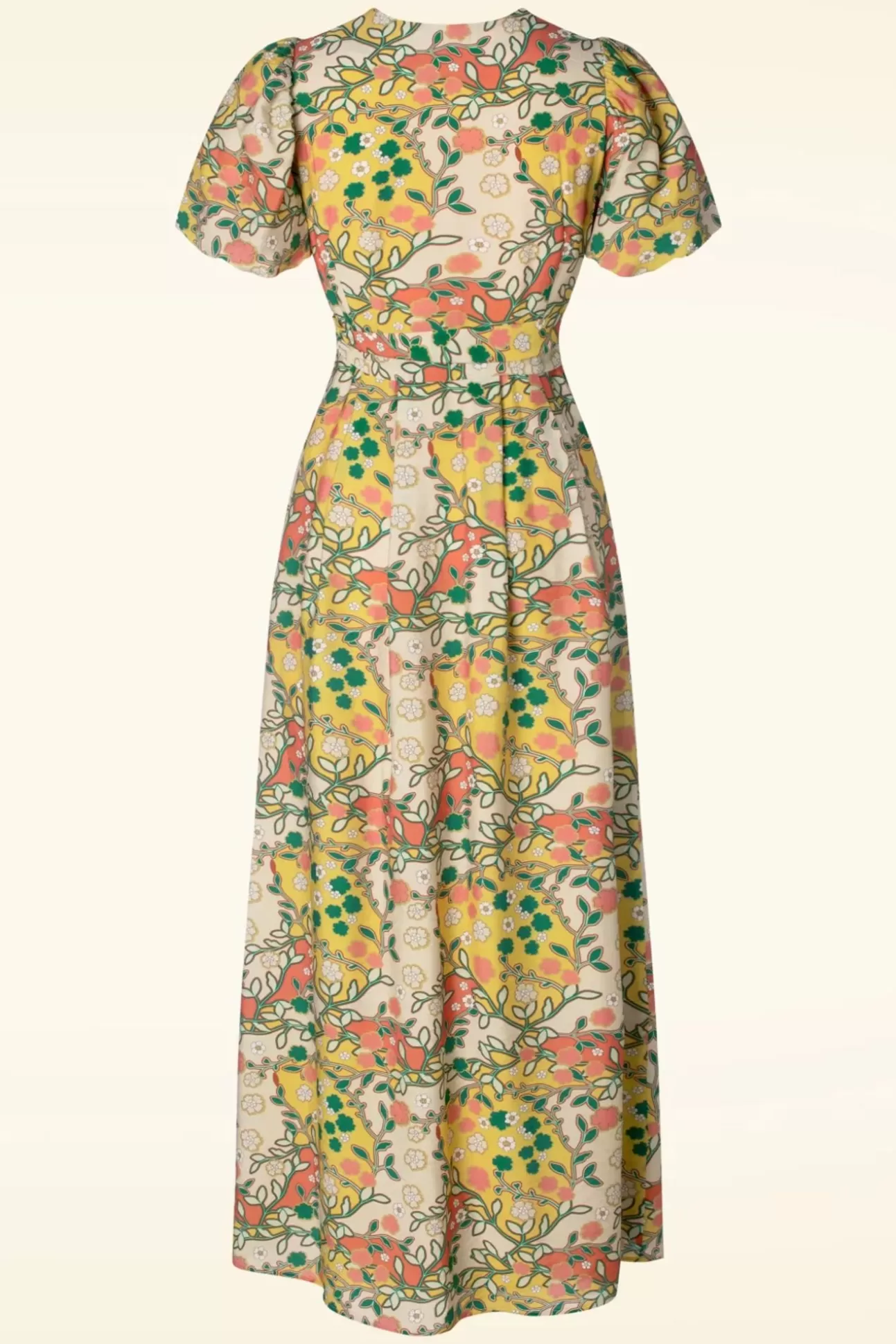 Plus Size Jurken | Topvintage Boutique Collection Topvintage Exclusive ~ Phoebe Maxi Jurk In Multi
