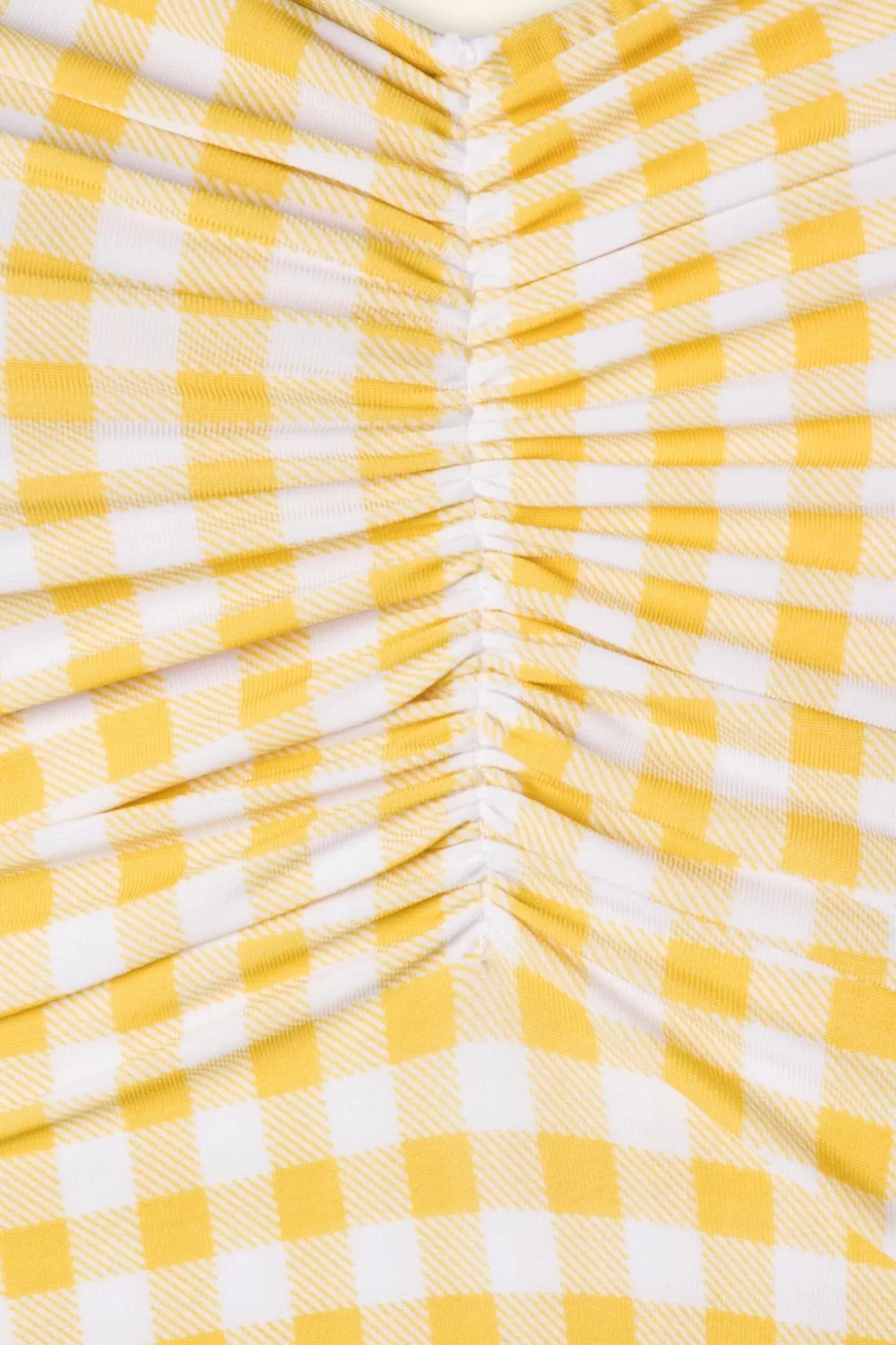 Badpakken | Esther Williams Zomer Gingham Badpak Uit Een Stuk In Geel En Wit
